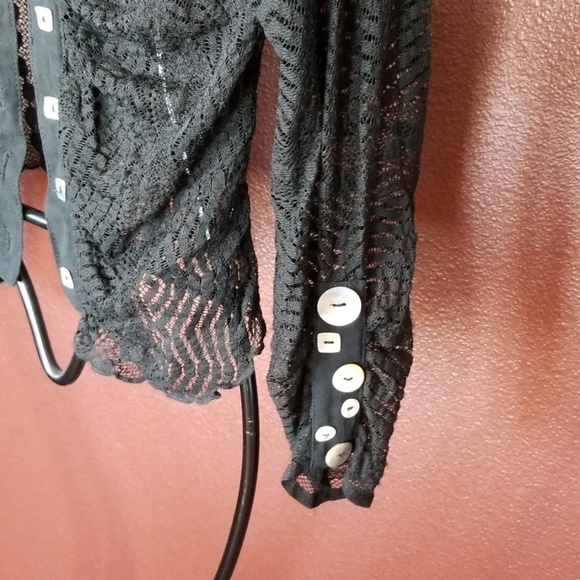 Black lace sweater - Picture 3 of 5